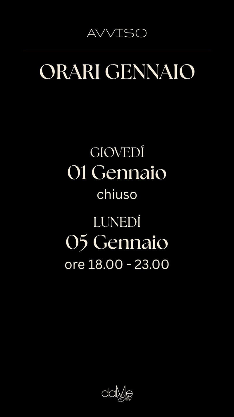Orari Gennaio 2026